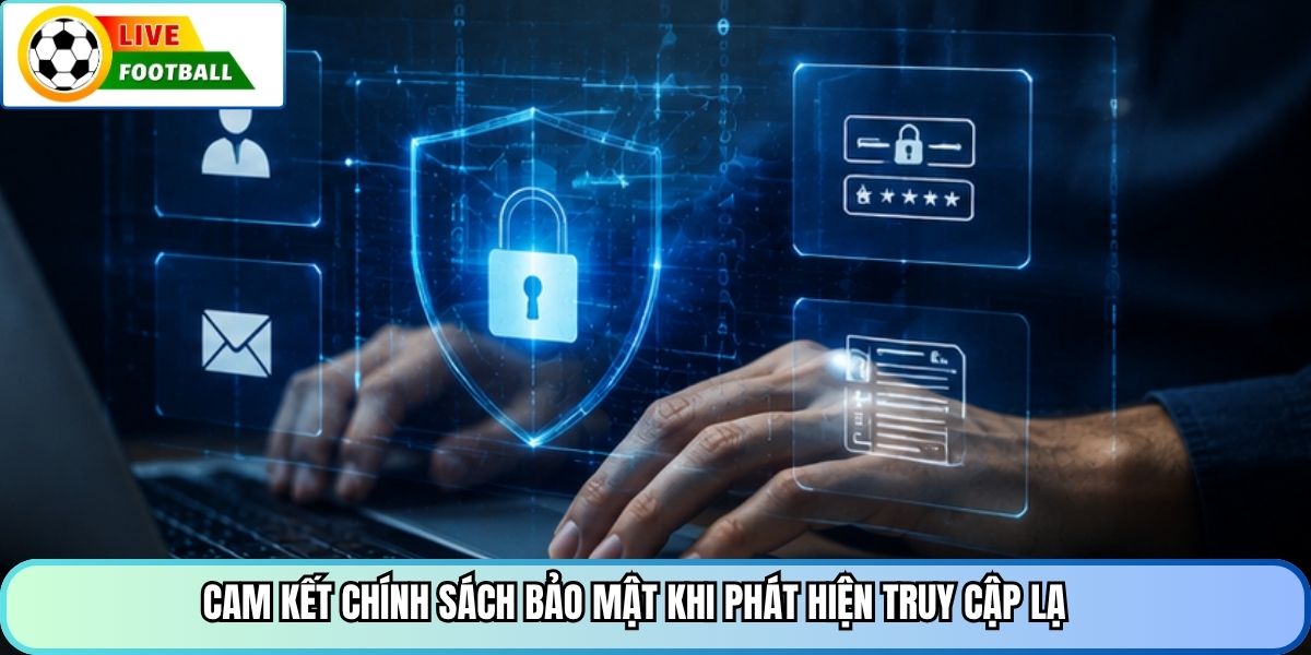 Cam kết chính sách bảo mật khi phát hiện truy cập lạ