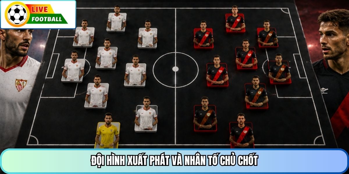 Đội hình xuất phát và nhân tố chủ chốt