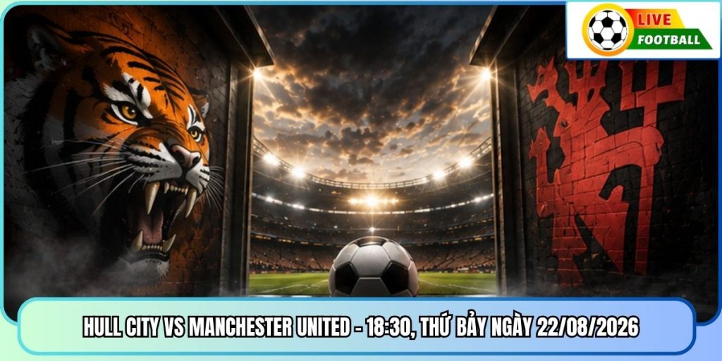 Hull City Vs Manchester United - 18:30, Thứ Bảy Ngày 22/08/2026