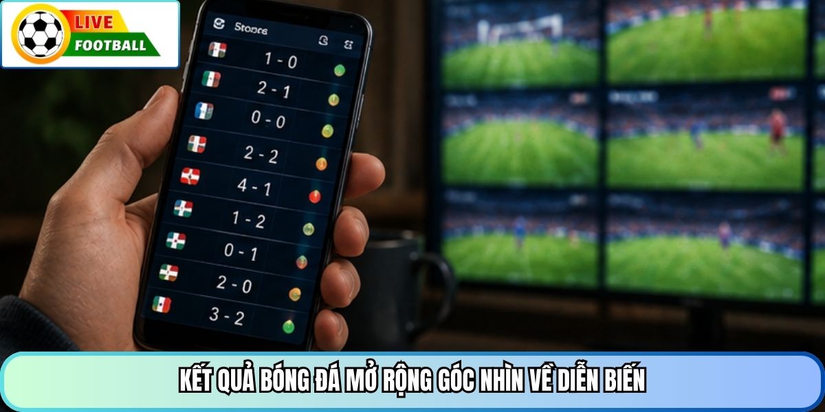 Kết quả bóng đá mở rộng góc nhìn về diễn biến