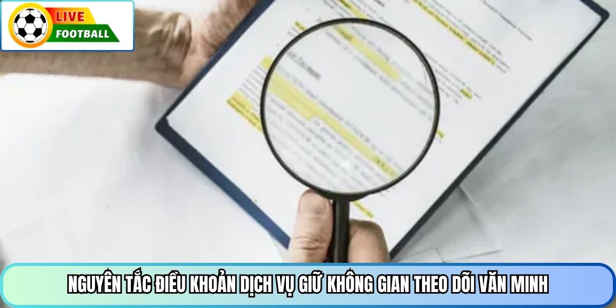 Nguyên tắc điều khoản dịch vụ giữ không gian theo dõi văn minh