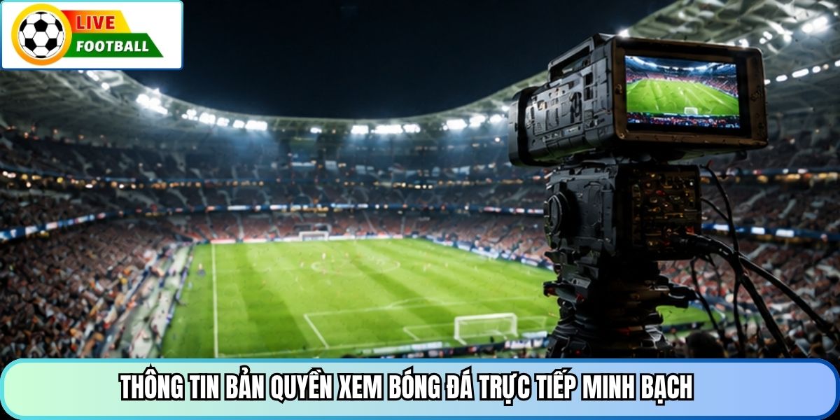 Thông tin bản quyền xem bóng đá trực tiếp minh bạch